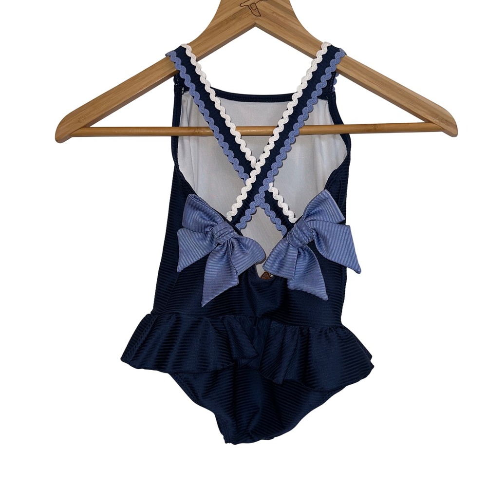 TBBC The Beaufort Bonnet Company Taylor Bathing Suit (Ribbed) in Nantucket Navy‎